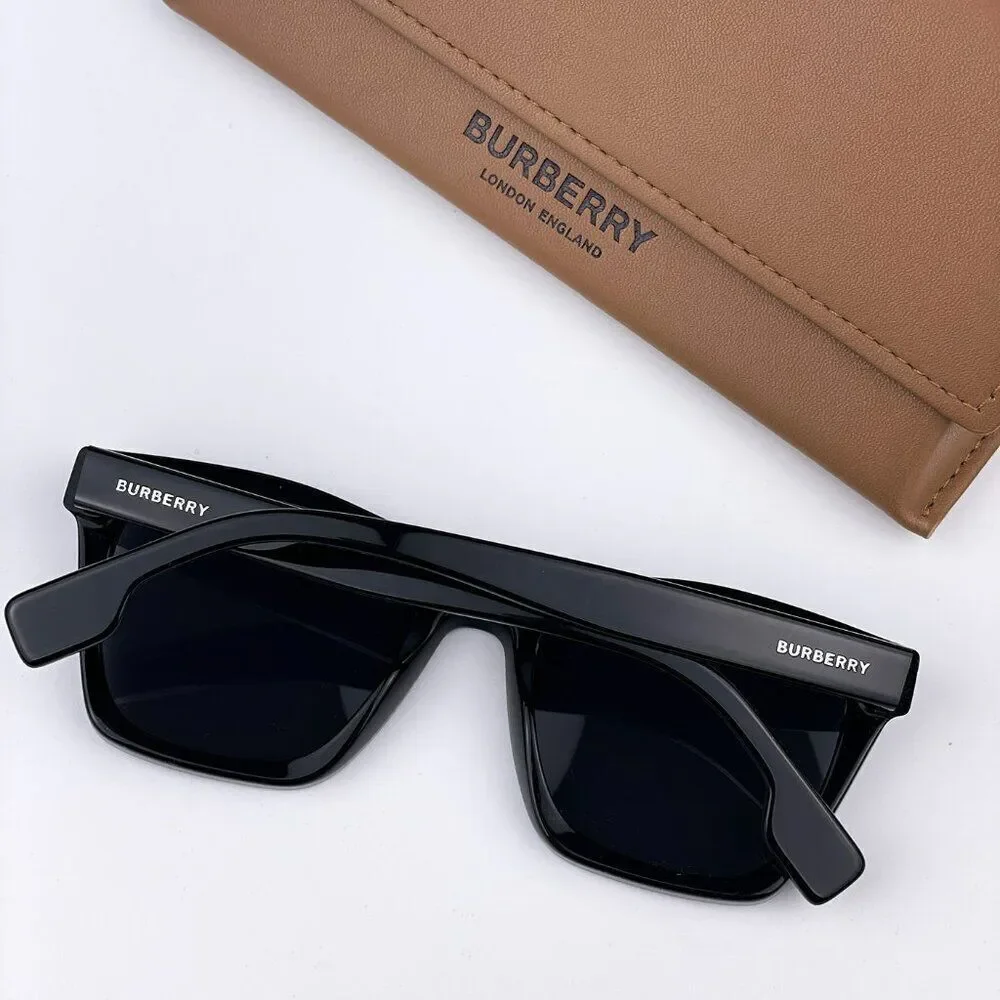 SALE! NEW Burberry BE4348 Cooper 300187 Black Dark Grey Square Unisex Sunglasses